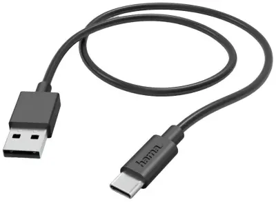 USB-A na USB-C kabel za punjenje Crni 1.0m Crna