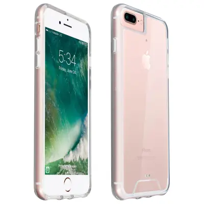Maska iPhone 6 Plus / 6S Plus / 7 Plus / 8 Plus prozirna dvo-materijalna