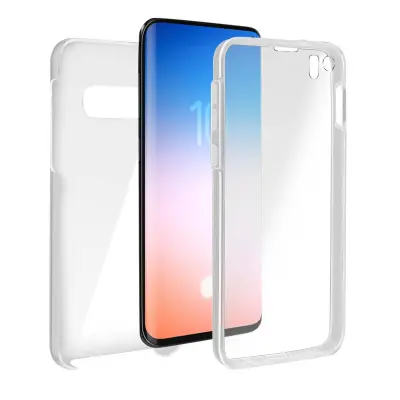 Maska Galaxy S10e 360° Kruta + Prednji silikon Prozirna