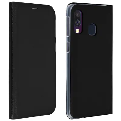 Maska Samsung Galaxy A40 futrola s držačem kartica, tvrda, otporna na udarce - crna