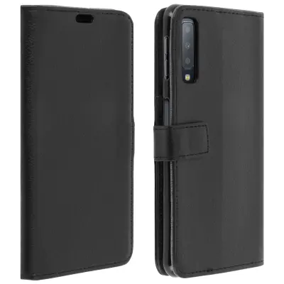 Torbica Samsung Galaxy A7 2018 Folio torbica Silikonska maska s video podrškom, crna