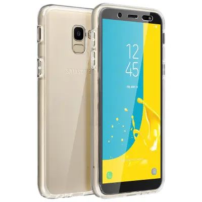 Navlaka Samsung Galaxy J6 Zaštita Silikon + Stražnji Polikarbonat Transparentna
