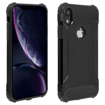 Maska Apple iPhone XR Dvo-materijalna zaštita od pada (1.80m) - Crna