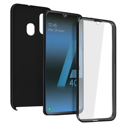 Navlaka Samsung Galaxy A40 Integralna Kruta Prednja Mekana Taktilna crna