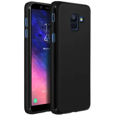 Navlaka Samsung Galaxy J6 silikonska gel zaštita Stražnji Bez Tragova - Crna
