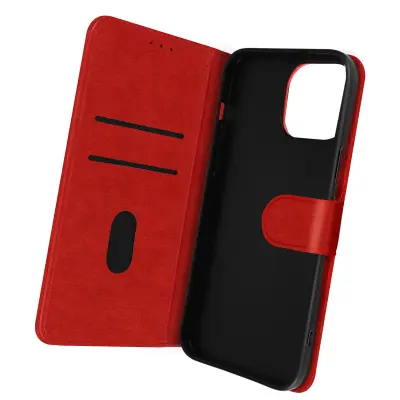 Futrola iPhone 14 Pro Max preklop novčanik funkcija video stalka crvena