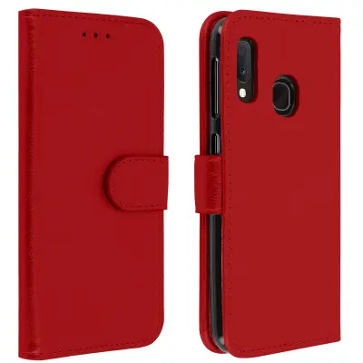 Maska Samsung Galaxy A20e Futrola držač kartica funkcija postolja crvena
