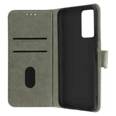 Futrola za Xiaomi Redmi Note 11 Pro 5G, novčanik, stalak, Chesterfield, siva