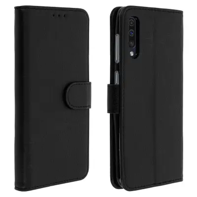 Maska Samsung Galaxy A50 futrola, novčanik, stalak - crna