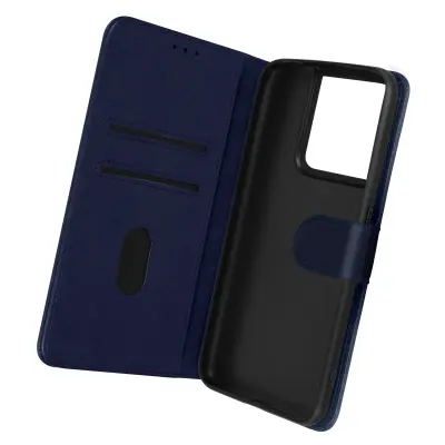 Maska Oppo Reno 8 5G Preklopna novčanik funkcija Video podrška Tamnoplava