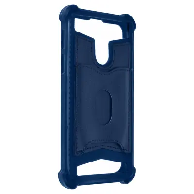 Navlaka za Smartphone 5.3'' do 5.5'' Mekana Kutovi Bumper Pretinac za Karticu Uklonjiv Noćno Plava
