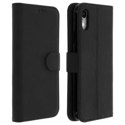 Futrola Apple iPhone XR preklop držač kartica funkcija video stalka crna