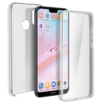 Maska Huawei P20 Lite Silikon + Polikarbonatna leđa - Prozirna