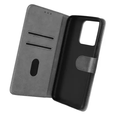 Maska Xiaomi Redmi 10A Preklopna torbica s funkcijom video stalka siva