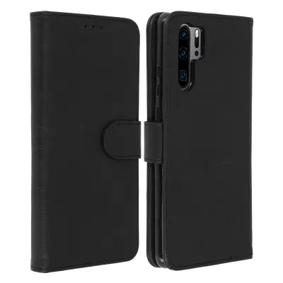 Futrola Huawei P30 Pro novčanik stalak crna
