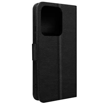 Futrola za Xiaomi 13 Pro, novčanik, spremište za kartice, stalak za video, crna