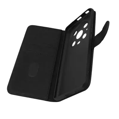 Futrola Honor Magic4 Pro preklop novčanik funkcija video stalka crna