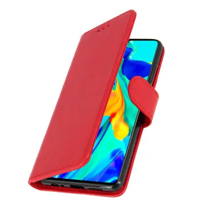 Futrola Huawei P30 novčanik stalak - crvena