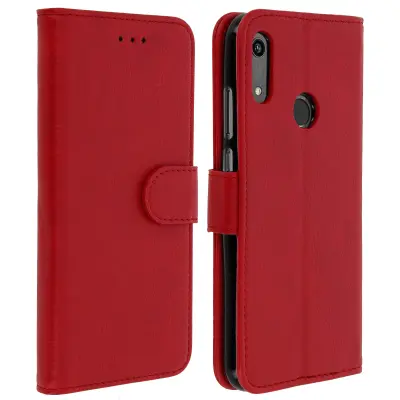 Futrola Honor 8A i Huawei Y6 2019 / Y6S novčanik stalak crvena