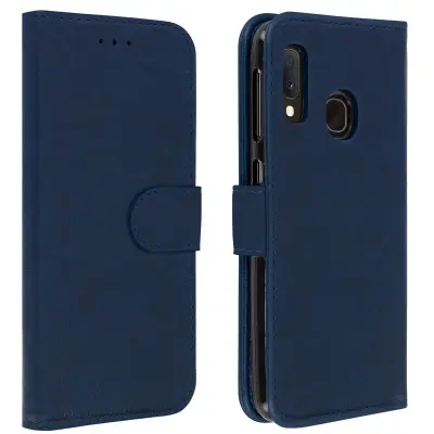 Maska Samsung Galaxy A20e Futrola držač kartica funkcija postolja tamnoplava