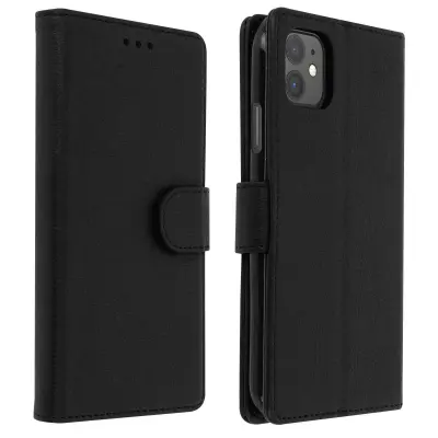 Torbica za Apple iPhone 11 integralna futrola držač kartica funkcija stalka crna