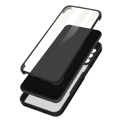 Potpuna maska Galaxy A13 4G Pleksiglas leđa i Polimer prednja Crni rub