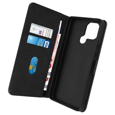 Futrola za Xiaomi Redmi A1 i A2, preklopna, novčanik i stalak za video, crna