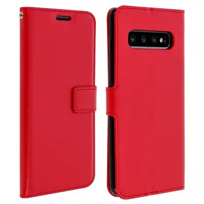 Samsung Galaxy S10 Plus futrola, preklopna torbica, novčanik, video postolje - crvena