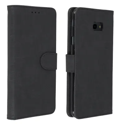 Torbica Samsung Galaxy J4 Plus Folio novčanik s podrškom za stalak, crna
