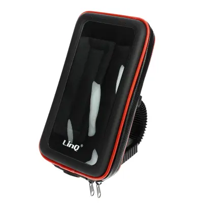 Moto/Skuter + Vodootporna Univerzalna Torbica Smartphone 6.3" max - Crna