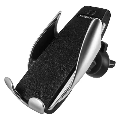 Auto Nosač Rešetka Ventilacije Punjač Qi 7.5W 10W Samo-prilagodljiv Crni