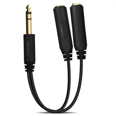 Adapter Jack 6.35mm muški na Double Jack 6.35mm ženski Razdjelnik 27cm