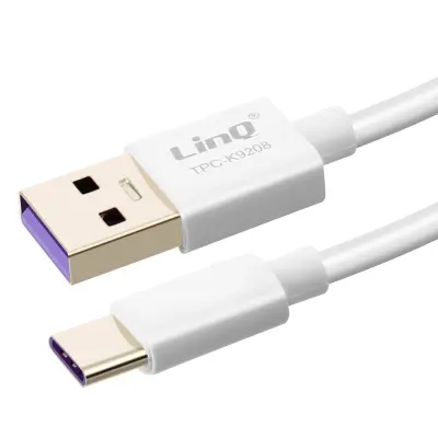 USB na USB tip C kabel punjenje i sinkronizacija SuperCharge 5A 1m bijeli