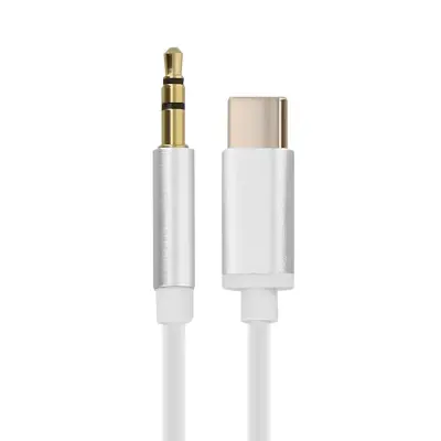 Audio adapter kabel USB-C na Jack 3.5 mm Reverzibilni priključak 1m Bijeli