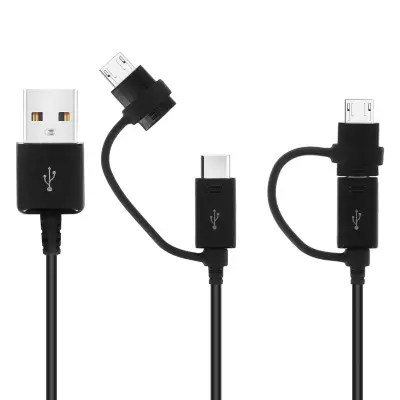 Kabel micro-USB / USB tip-C na USB 2 u 1 1.5m Original Samsung - crni