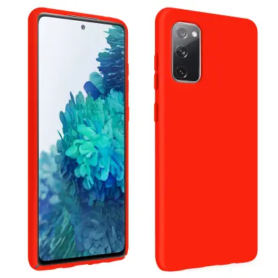 Maska Galaxy S20 FE Polutvrda Soft Touch QI kompatibilna Crvena