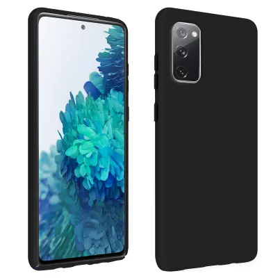 Maska Galaxy S20 FE Polutvrda Soft Touch QI kompatibilna Crna