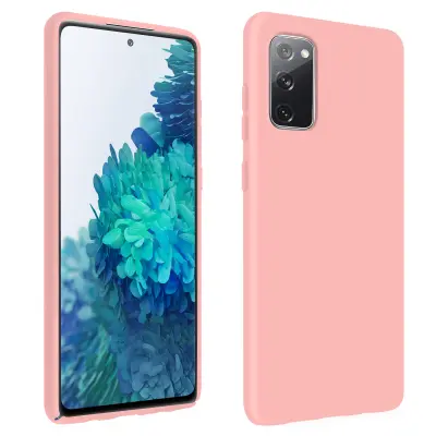 Maska Galaxy S20 FE Polutvrda Soft Touch QI kompatibilna Ružičasta