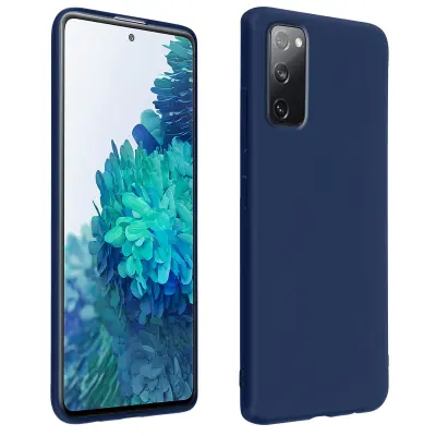 Navlaka Samsung Galaxy S20 FE Mekana Fleksibilna Otporna na Udarce Završetak Mat Noćno plava
