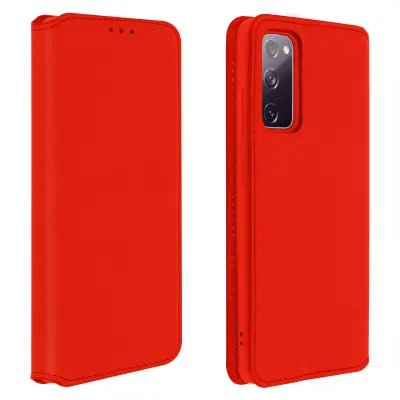 Samsung Galaxy S20 FE preklopna torbica, novčanik, funkcija postolja, crvena