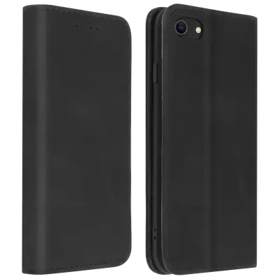 Futrola iPhone SE 2022 / 2020 i 8 / 7 držač kartica stalak Vintage crna