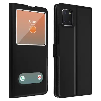 Futrola Galaxy Note 10 Lite dvostruki prozor funkcija stalka - crna