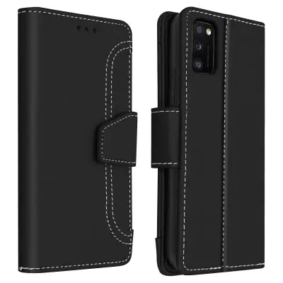 Maska Samsung Galaxy A41 Folio futrola, novčanik, funkcija podrške, crna