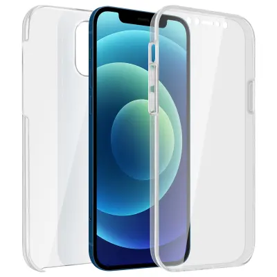 Maska iPhone 12 / 12 Pro Kruta leđa + Meka prednja Prozirna