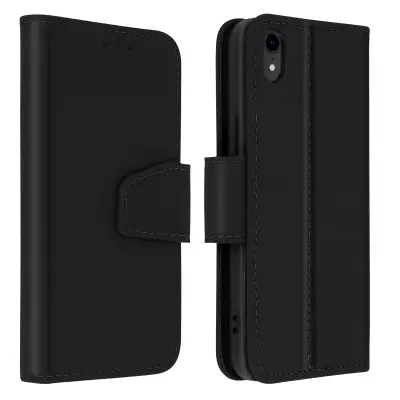 Futrola Apple iPhone XR kožna držač kartica Premium funkcija stalka crna