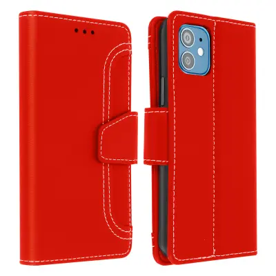 Futrola Apple iPhone 12 Mini Folio novčanik funkcija stalka crvena
