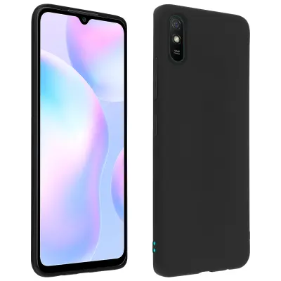 Maska za Xiaomi Redmi 9A meka fleksibilna antišok mat završna obrada crna