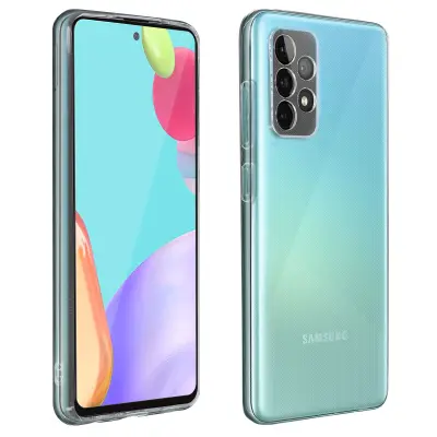 Navlaka Samsung A52 i A52s Mekana i Film Kaljeno Staklo Tvrdoća 9H crna