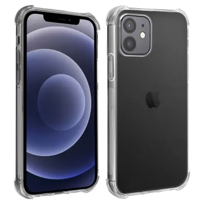 Maska iPhone 12 / 12 Pro Fleksibilna Antišok kutovi Prozirna