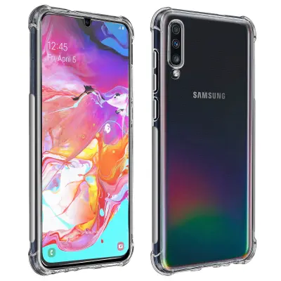 Paket zaštite Galaxy A70 Mekana maska + 9H Prozirno zaštitno staklo